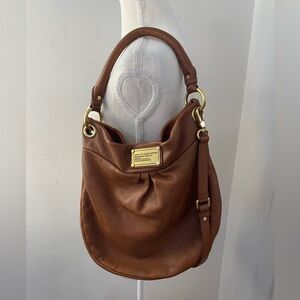 Y2K Marc Jacobs Tan Leather Hillier Hobo Bag